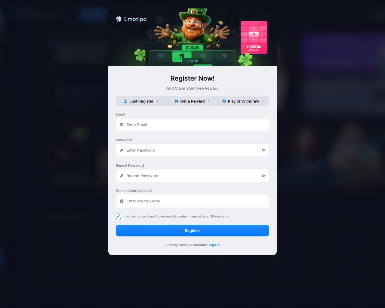 Screenshot of emotipo.com