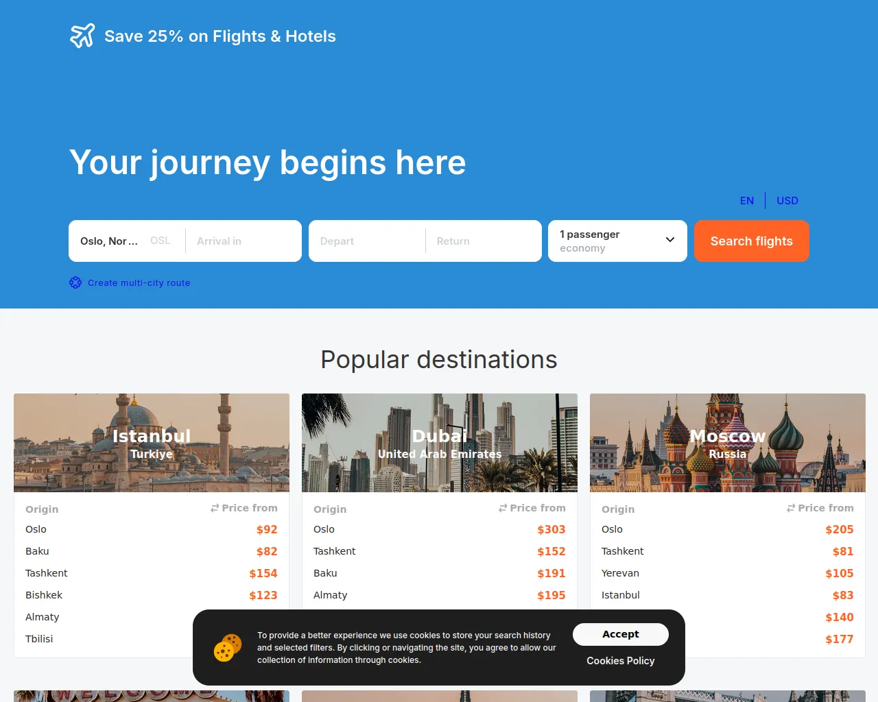 Screenshot of locals.travel