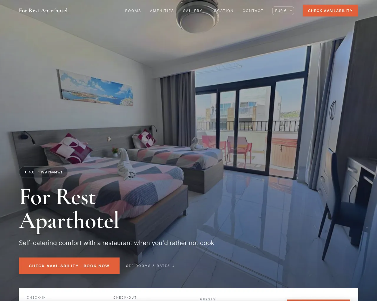 Screenshot of for-rest-aparthotel.site