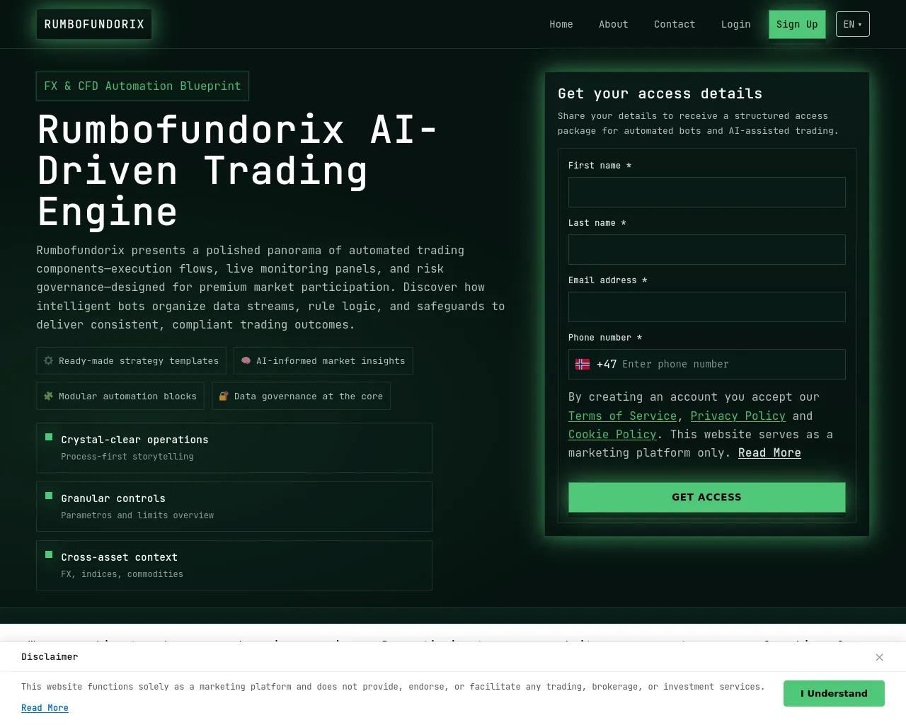 Screenshot of rumbofundorix.digital
