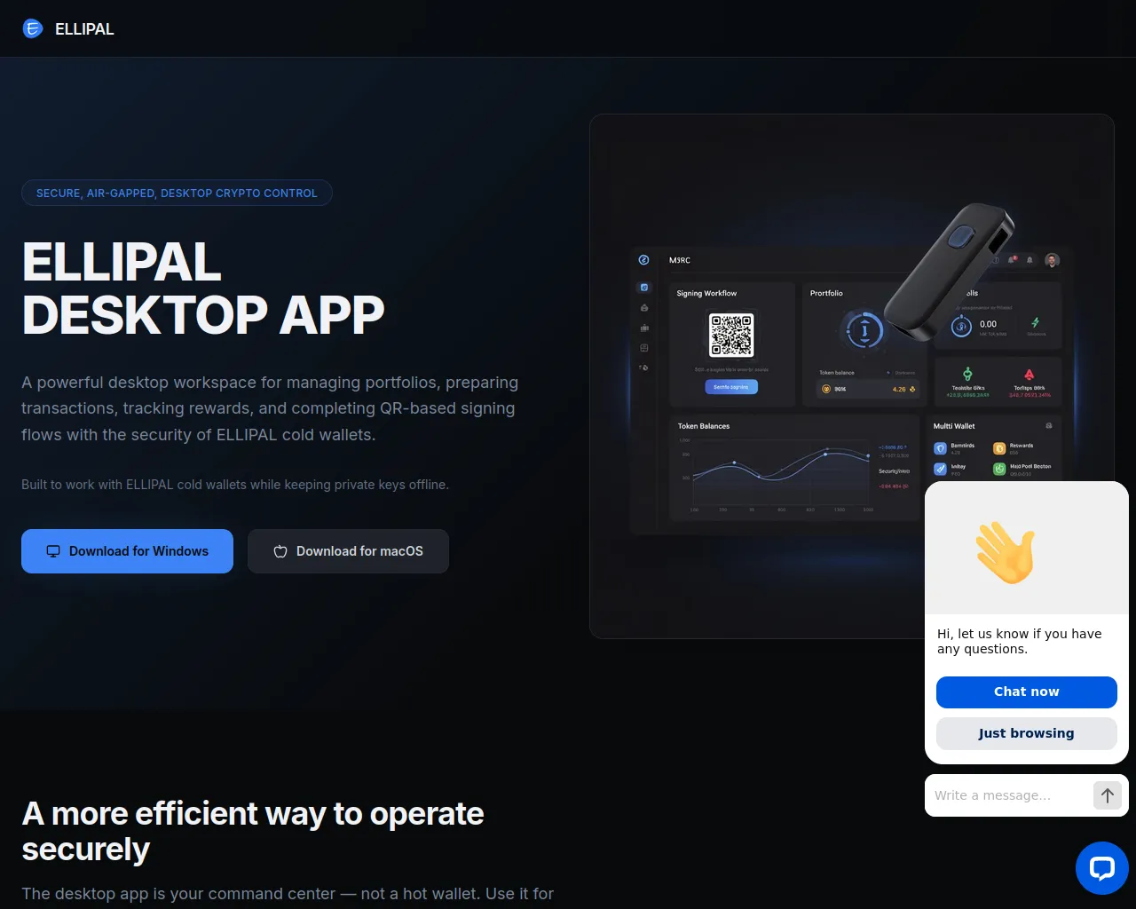 Screenshot of ellipalwalletdesktop.com