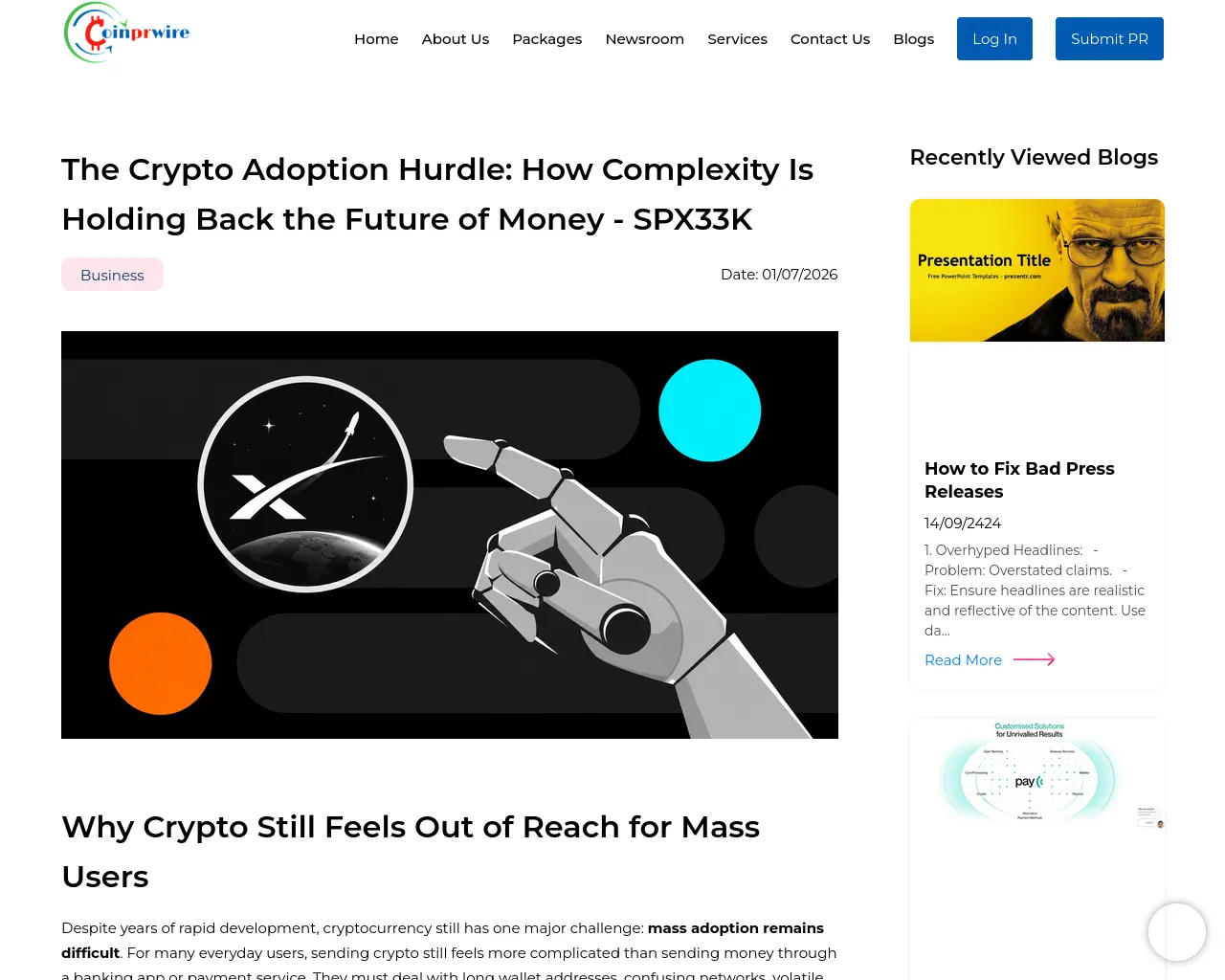 Screenshot of spx33k-coinprwire.com