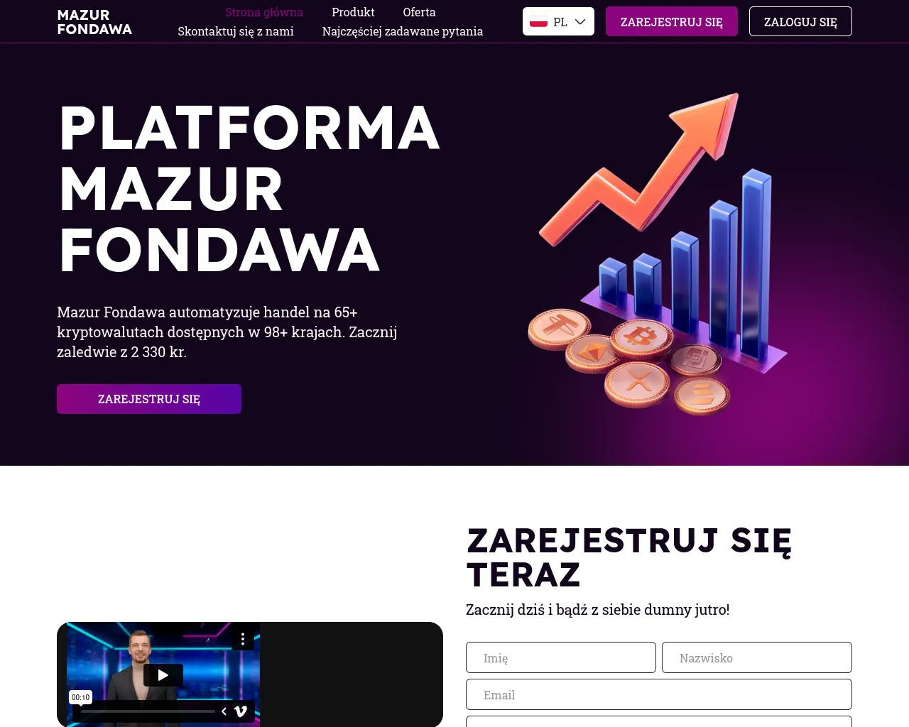 Screenshot of mazur-fondawa.com