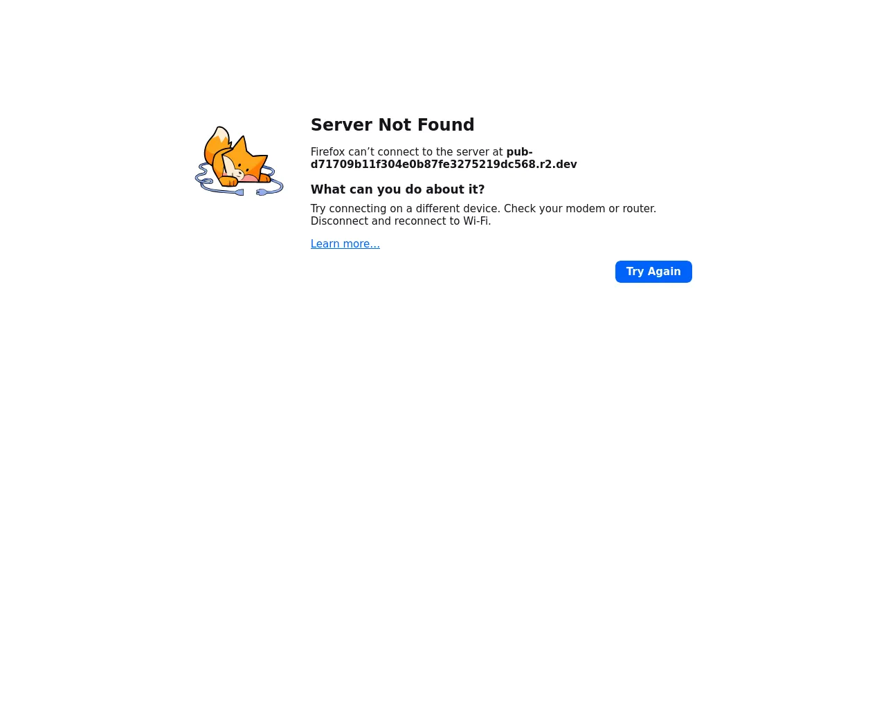 Screenshot of pub-d71709b11f304e0b87fe3275219dc568.r2.dev