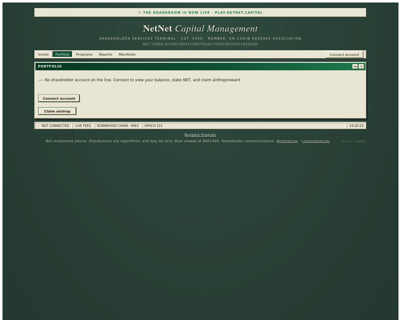 Screenshot of netnet-capital.live