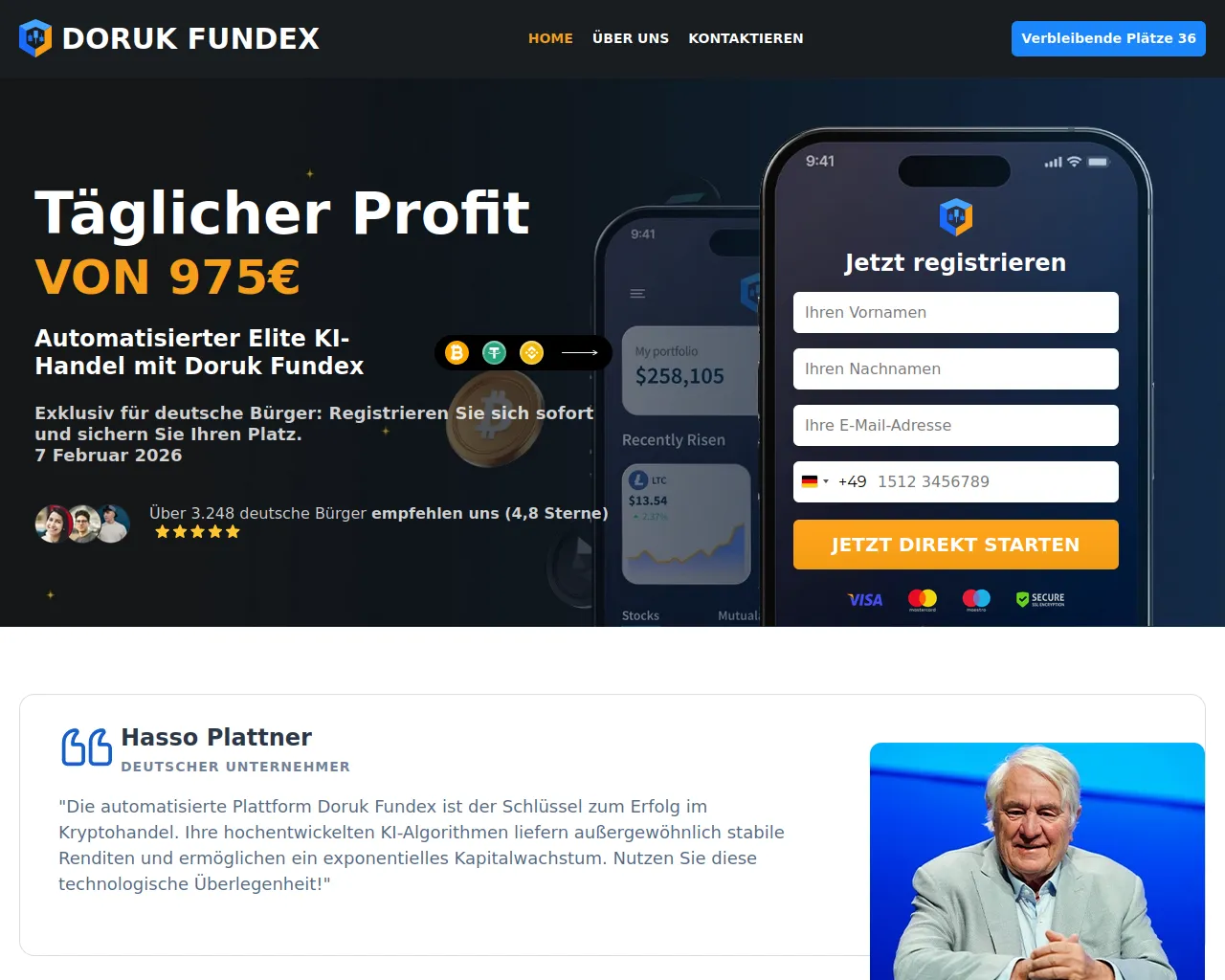 Screenshot of doruk-fundex.net