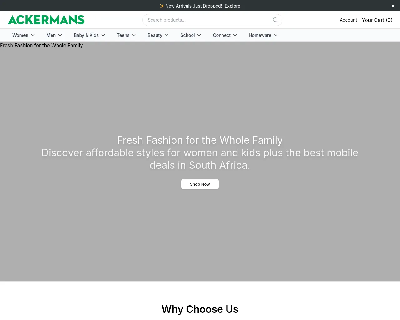 Screenshot of ackra.shop