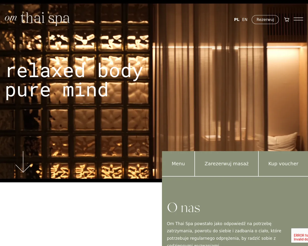 Screenshot of omthaispa.live