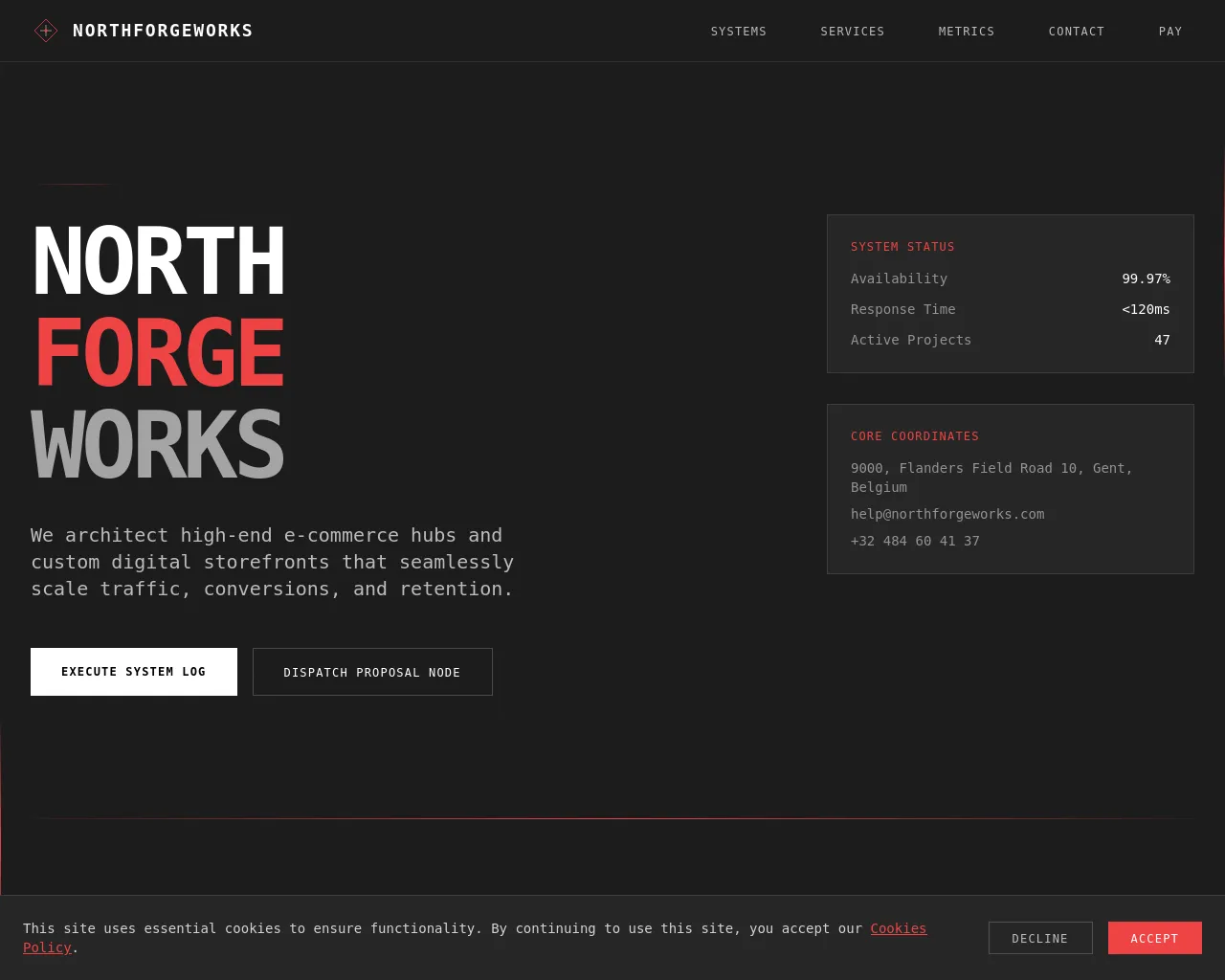Screenshot of northforgeworks.com