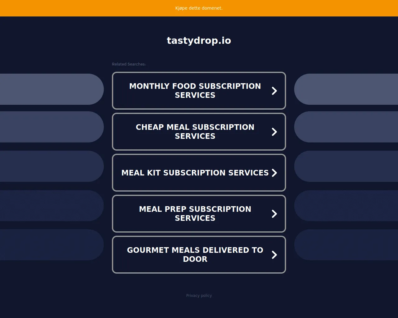 Screenshot of tastydrop.io