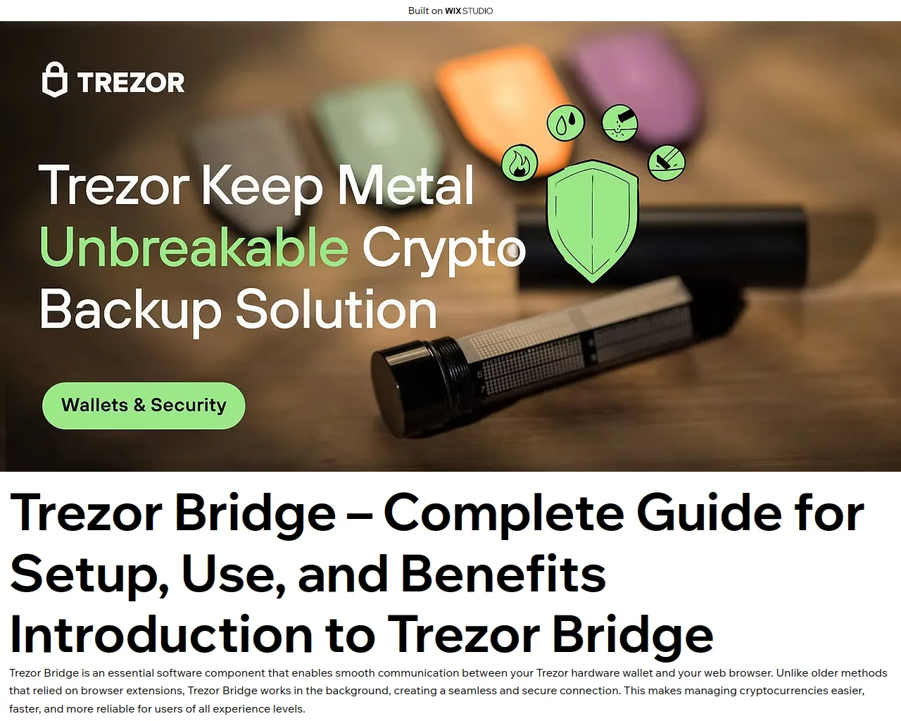 Screenshot of news-bridge.wixstudio.com