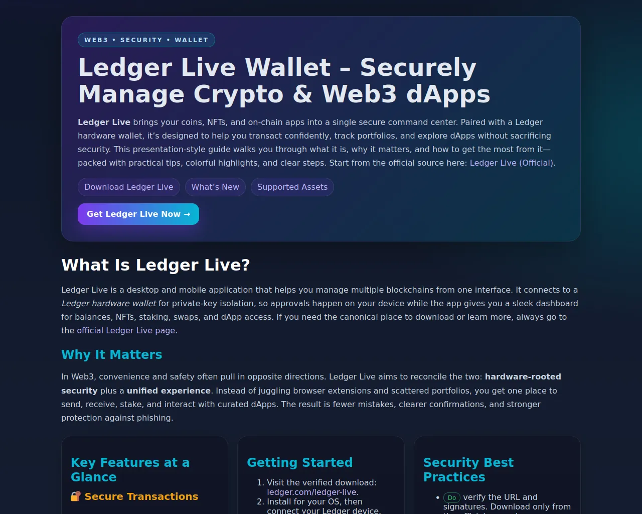 Screenshot of led-ger-dapp.pages.dev