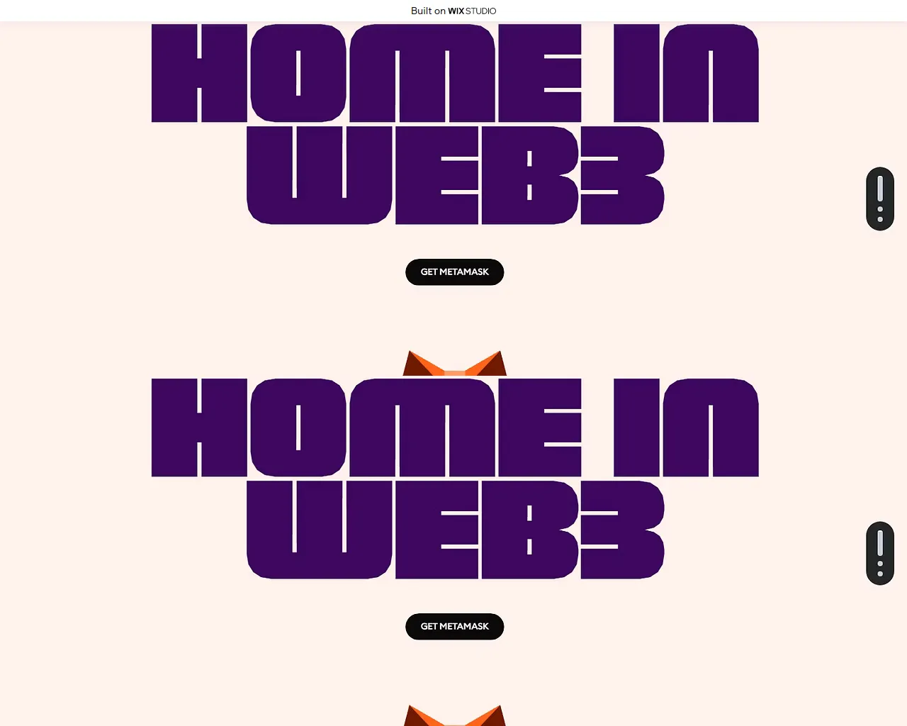 Screenshot of metamak-extension.wixstudio.com