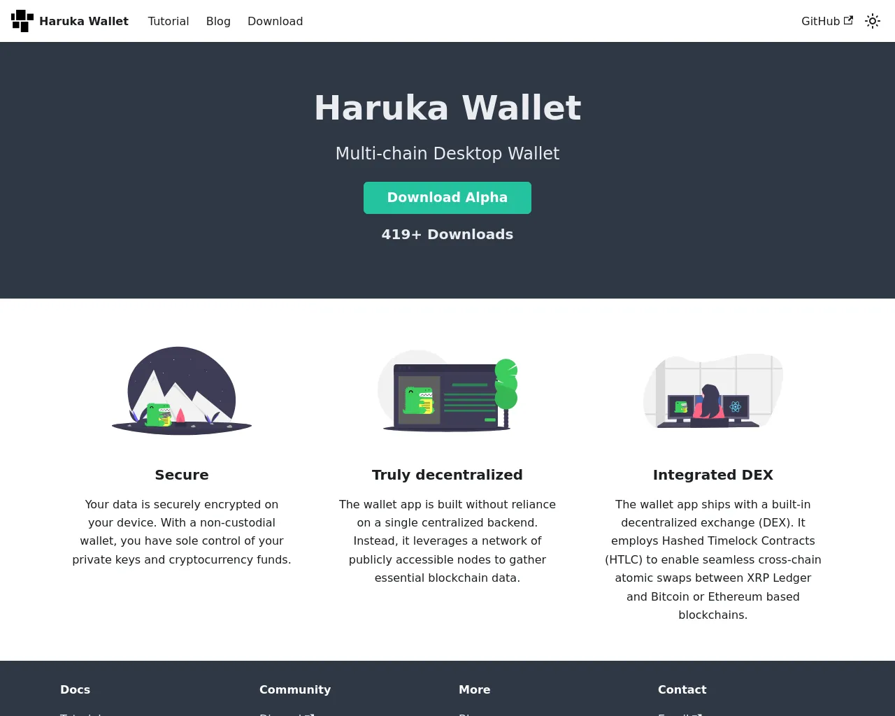 Screenshot of harukawallet.com