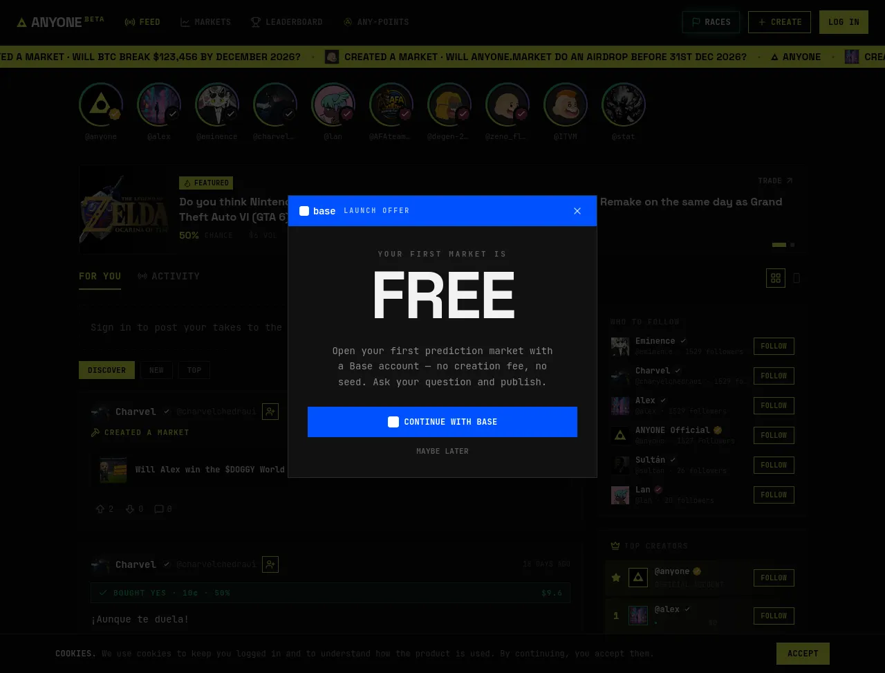 Screenshot of anyone.market