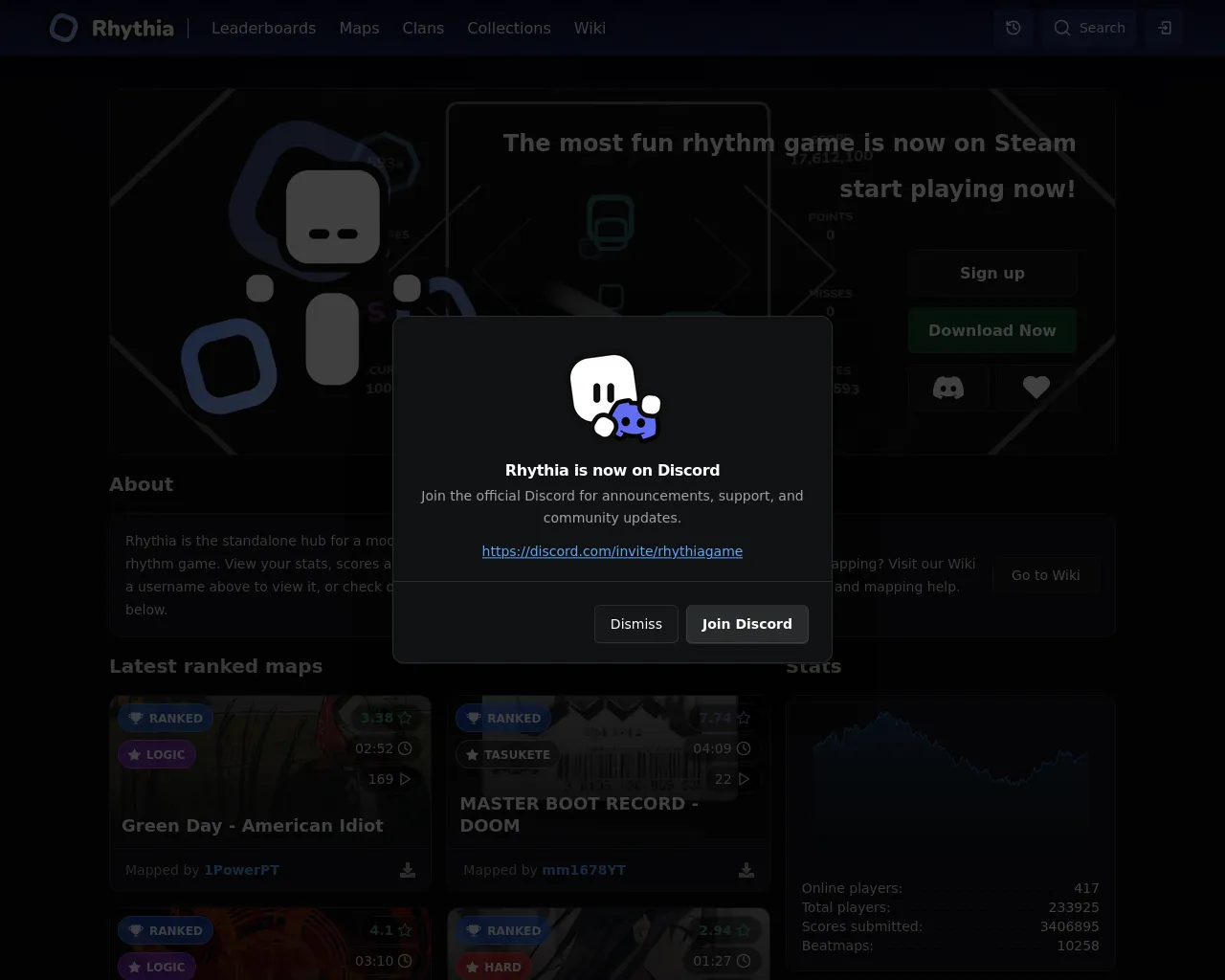 Screenshot of rhythiaonline.com