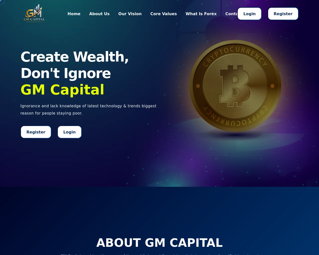 Screenshot of gmcapital.live