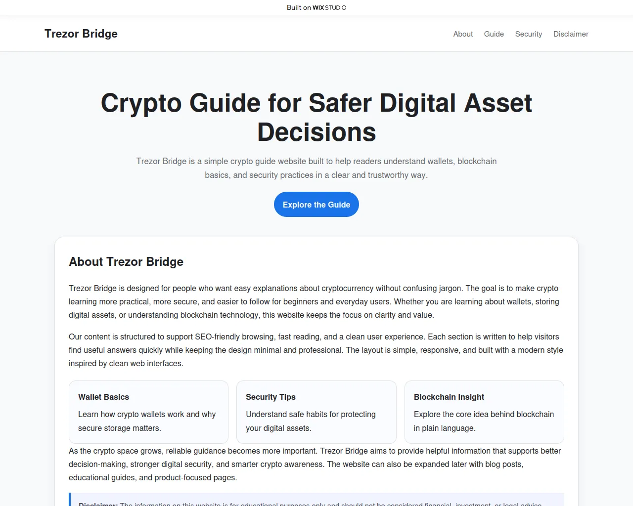Screenshot of homepagebridgeapp.wixstudio.com