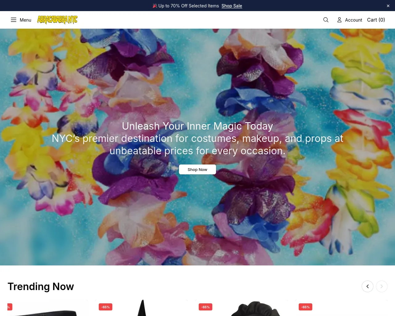 Screenshot of abracadabranycstyle.shop