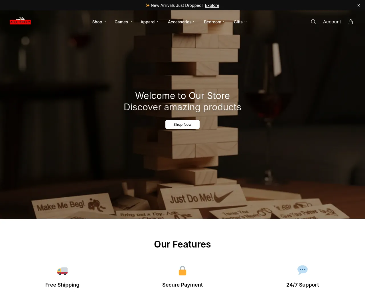Screenshot of adultopolyonline.shop
