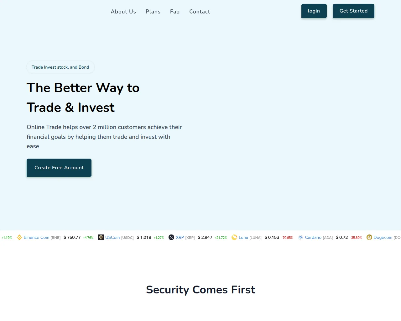 Screenshot of elsktradingplaform.help