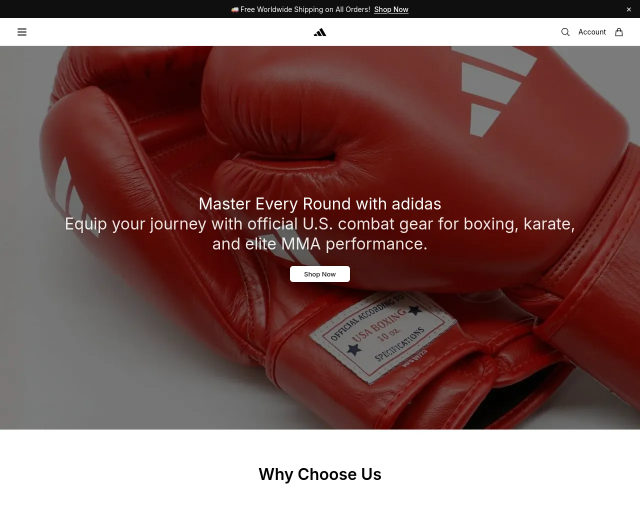 Screenshot of adidascombatsportsgear.shop