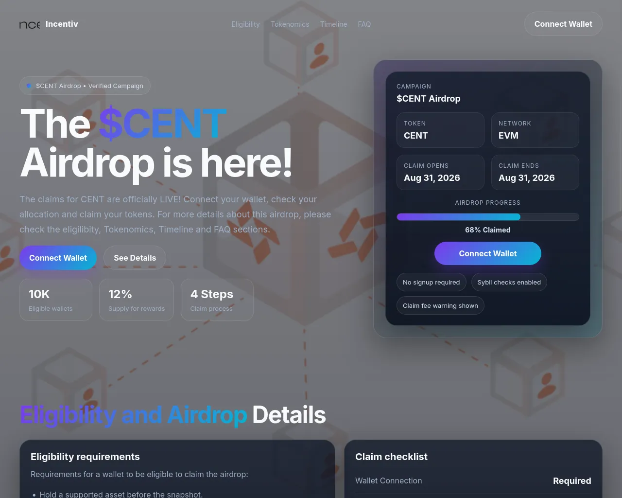 Screenshot of incentivnet.xyz