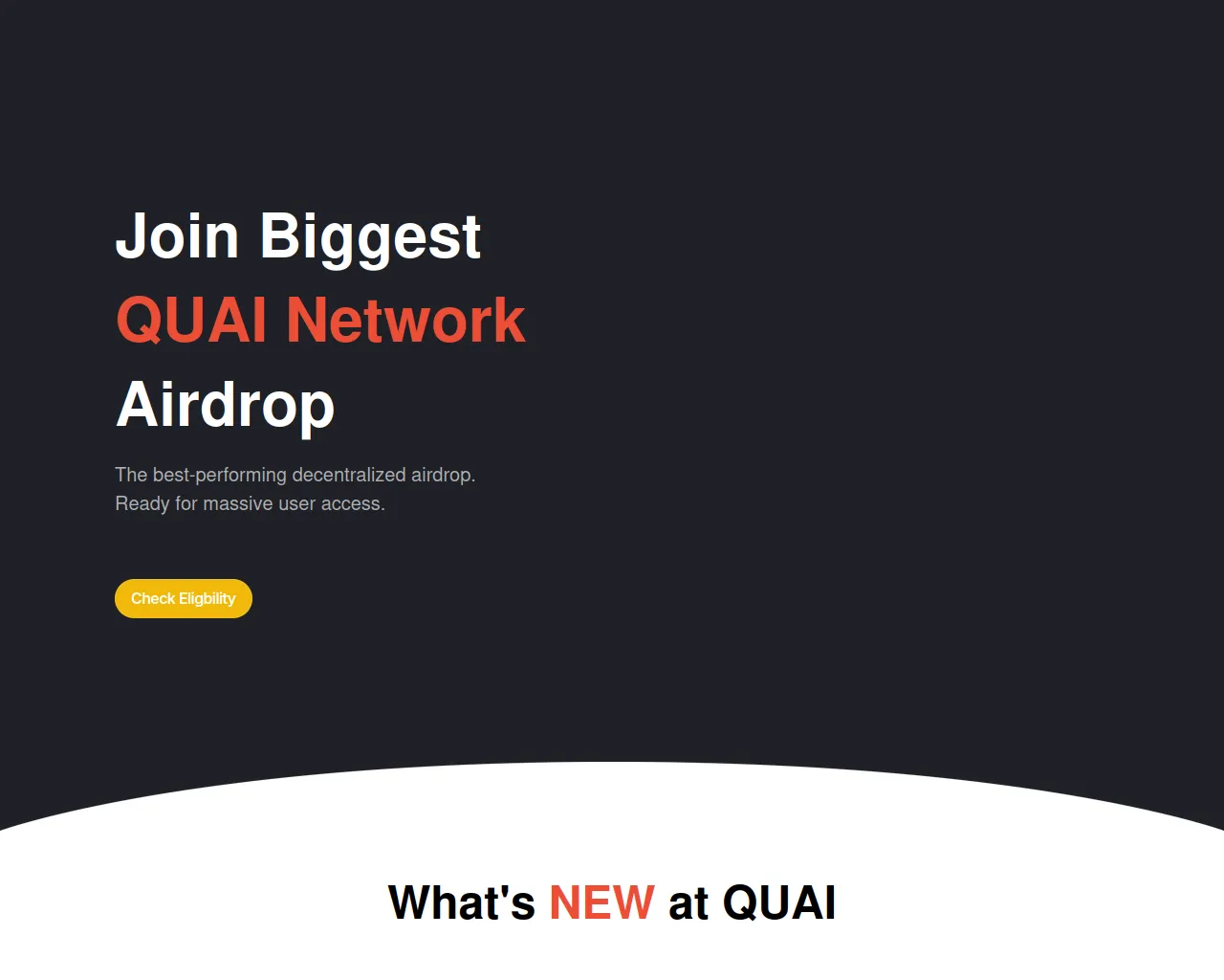 Screenshot of quaiairdrop.xyz