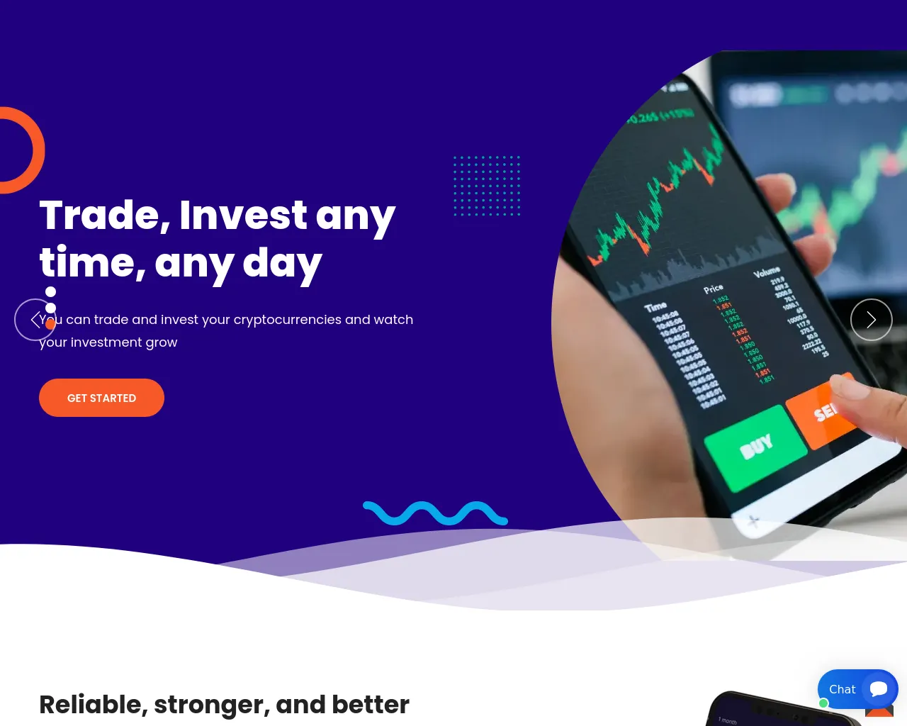 Screenshot of reliablefxfinance.live