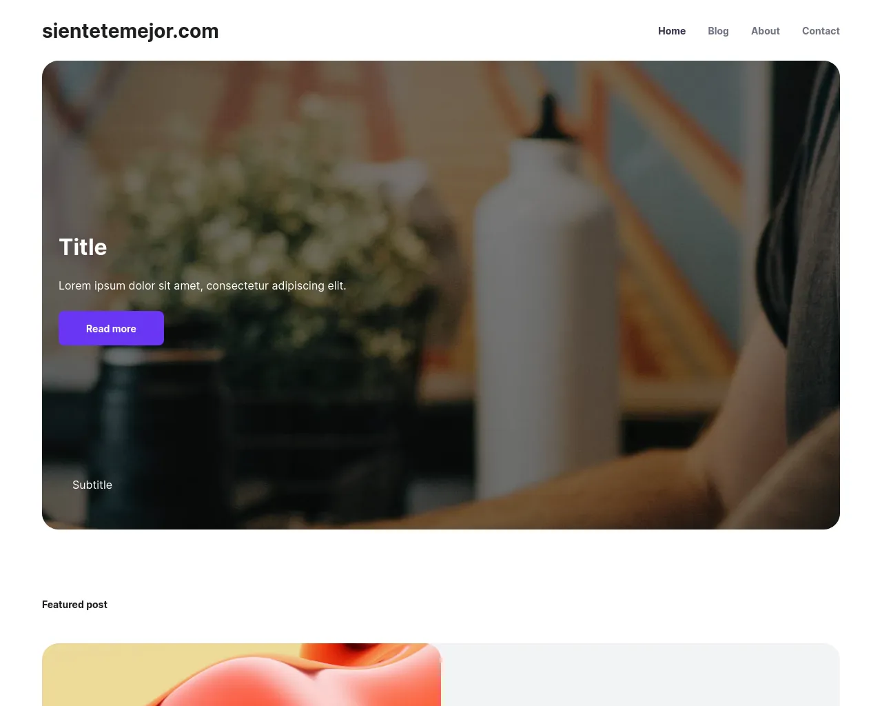 Screenshot of sientetemejor.com