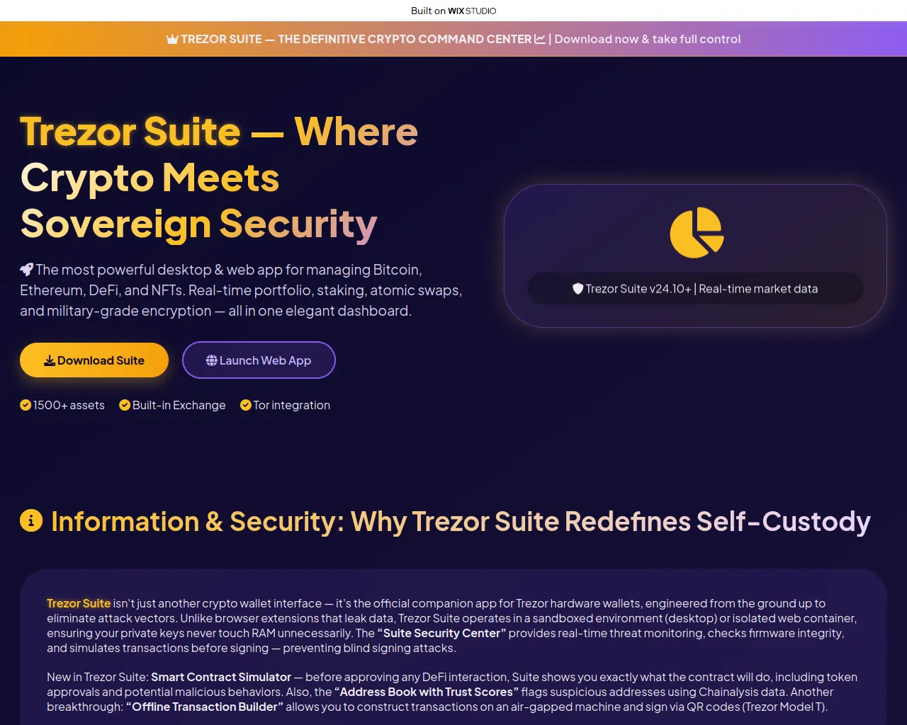 Screenshot of official-suiteen.wixstudio.com