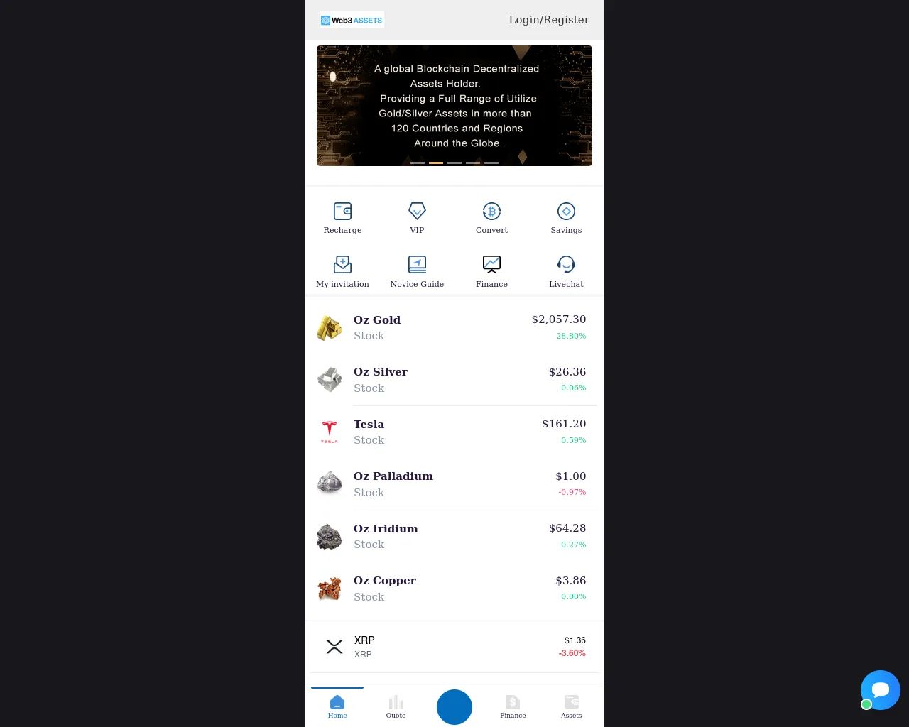 Screenshot of web3assets.pro