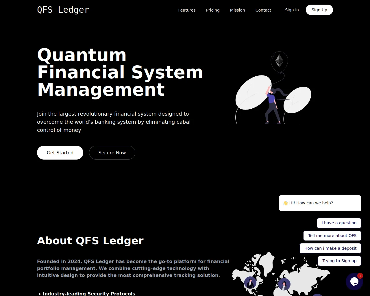 Screenshot of qfs-ledger.site