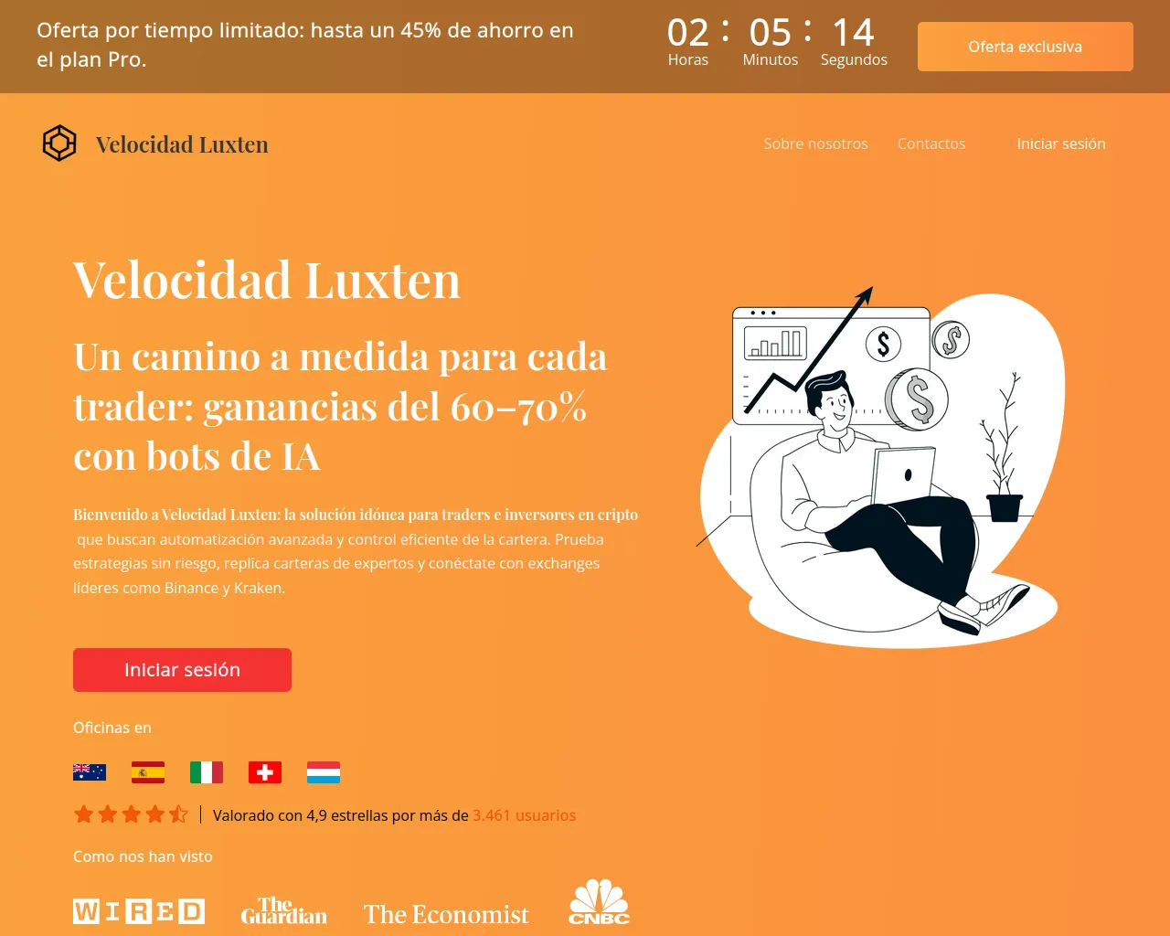 Screenshot of velocidadluxtenai.net