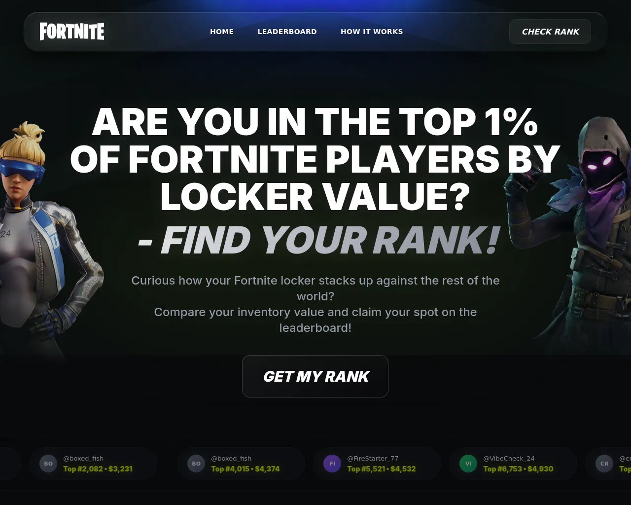 Screenshot of fortprice.life