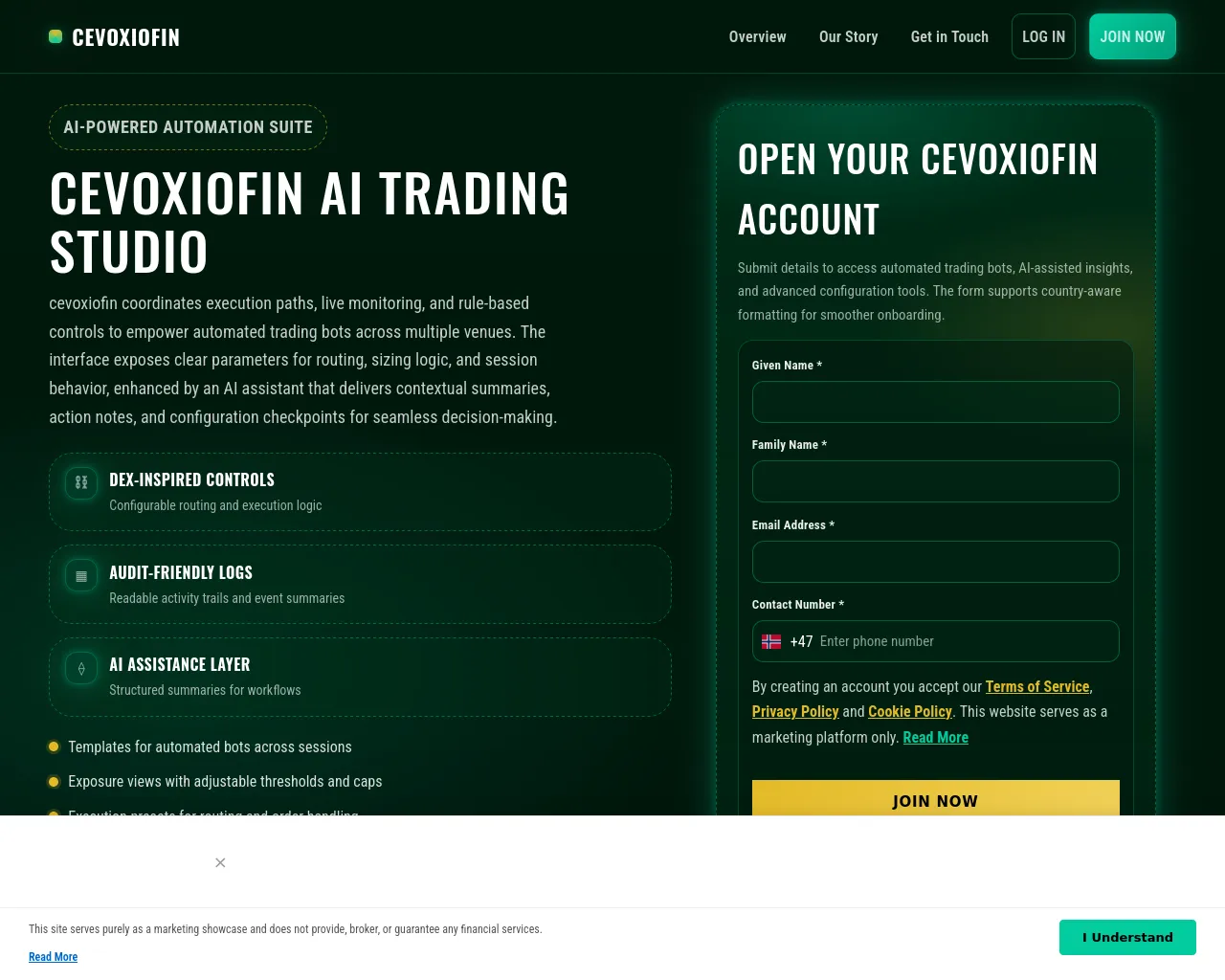 Screenshot of cevoxiofin-system.com