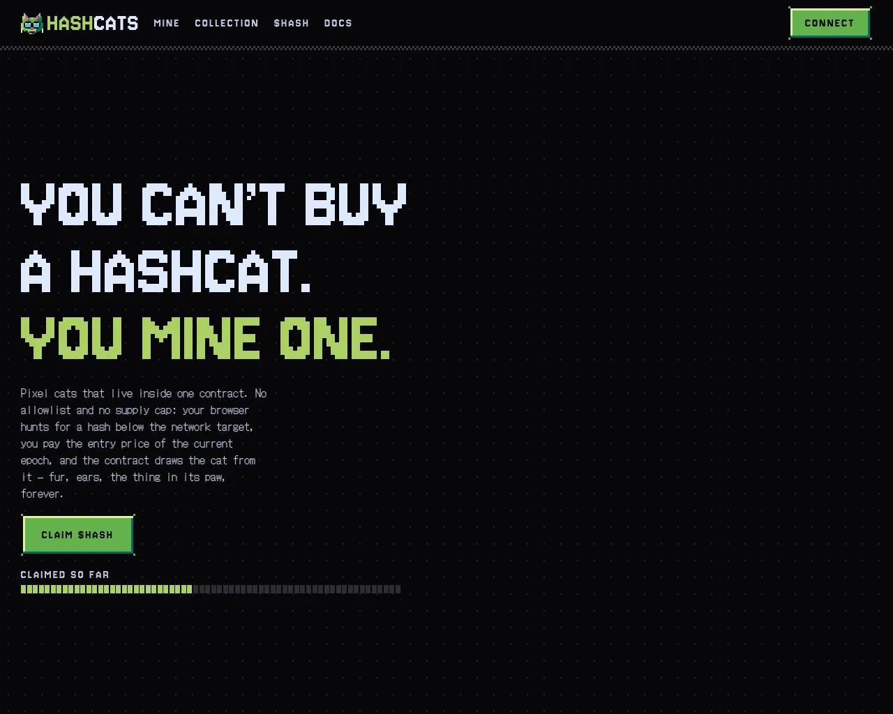 Screenshot of claim-hashcats.fun