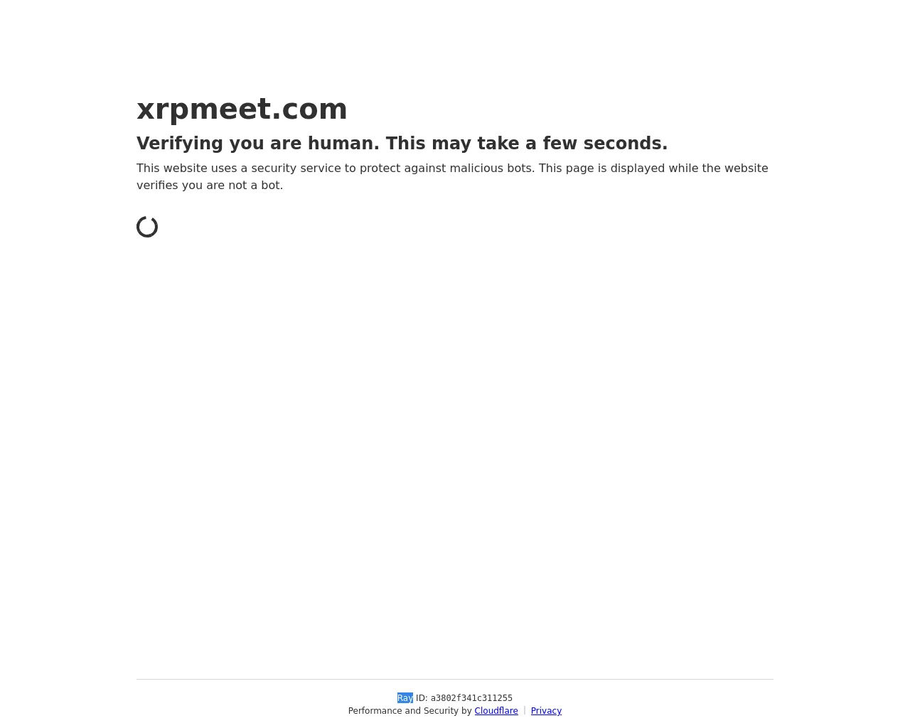 Screenshot of xrpmeet.com