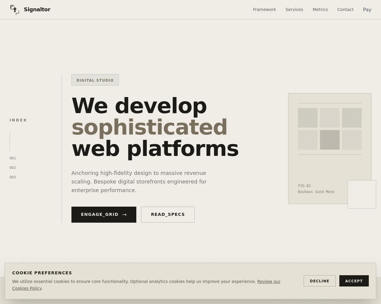 Screenshot of signaltor.com