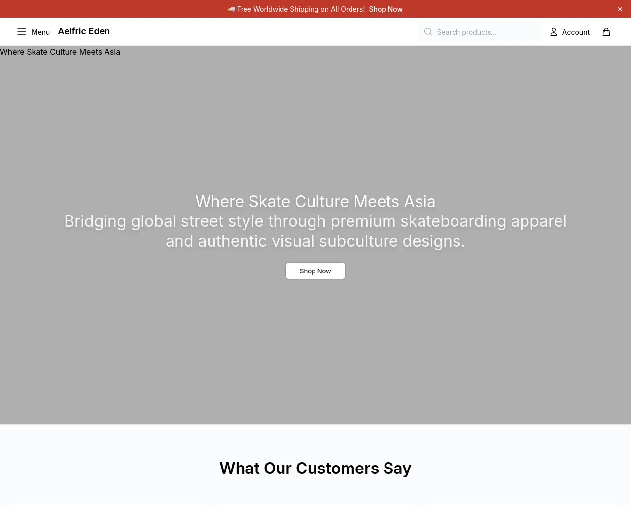 Screenshot of aelfrice.shop