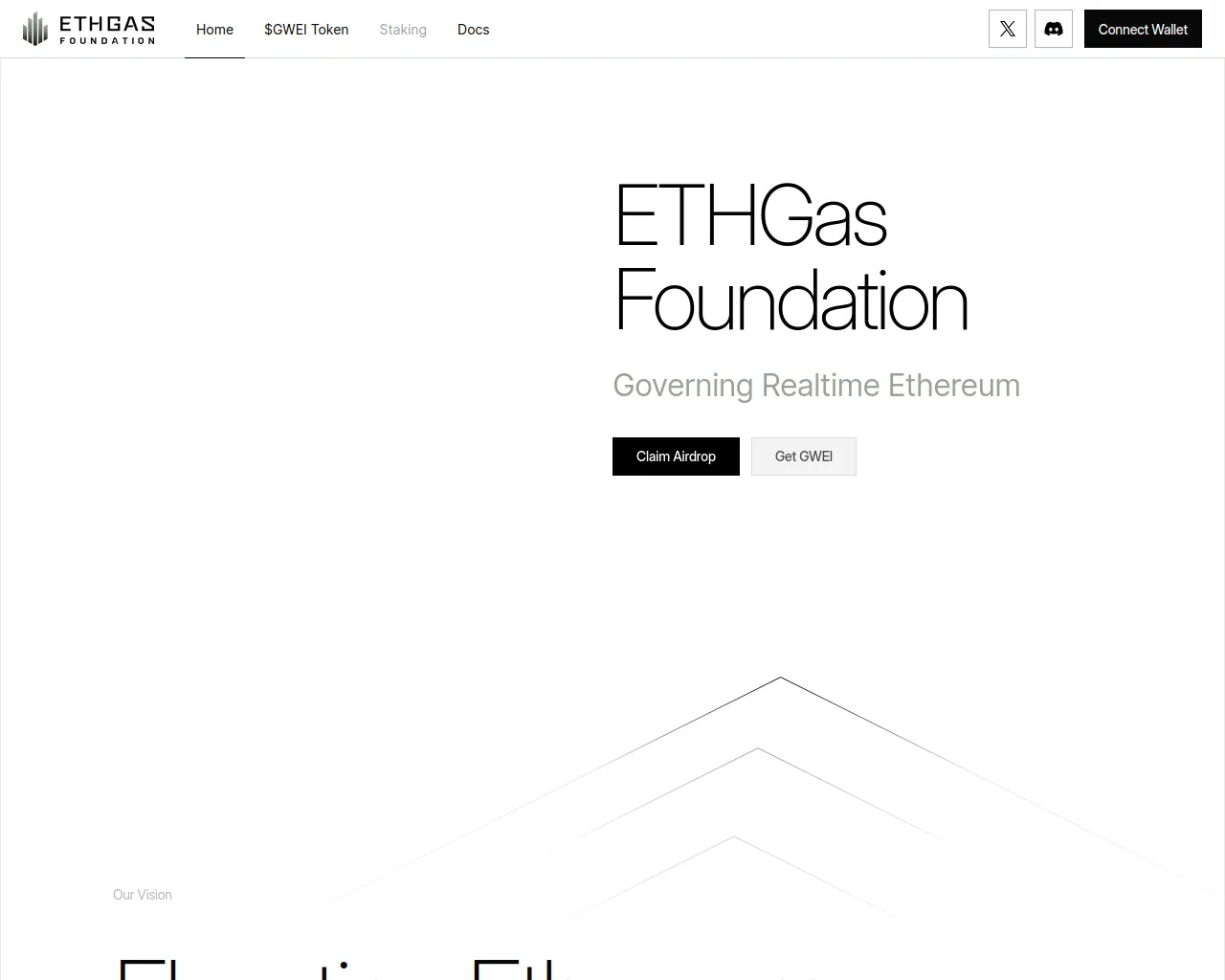 Screenshot of ethgasfounudation.org