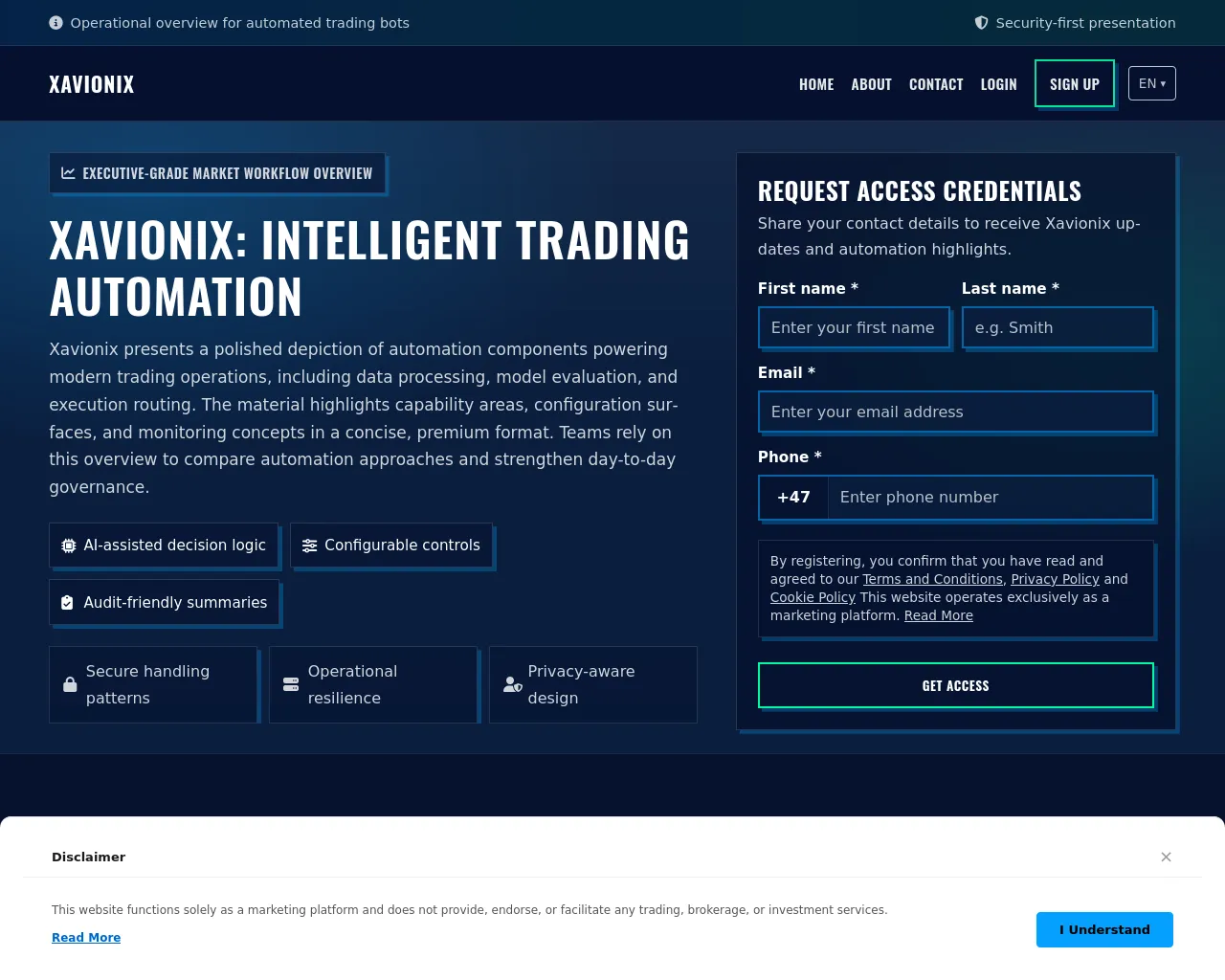 Screenshot of xavionix-app.com