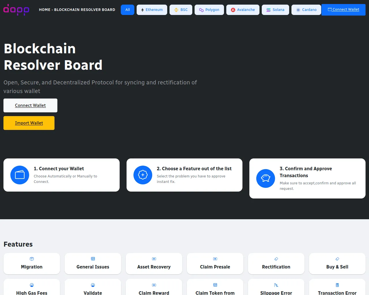 Screenshot of swiftportalprotocol.live