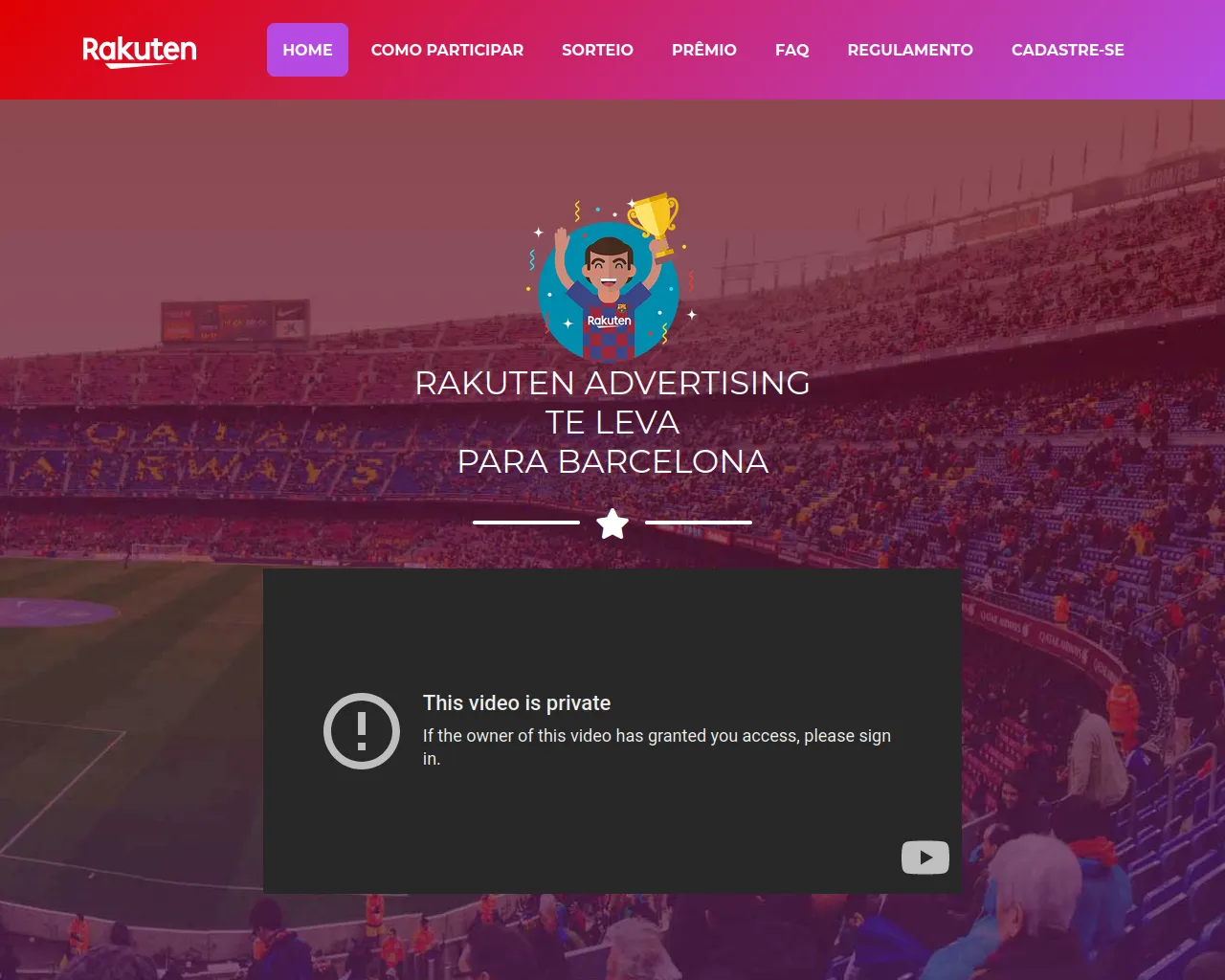 Screenshot of rakutenpromos.com.br