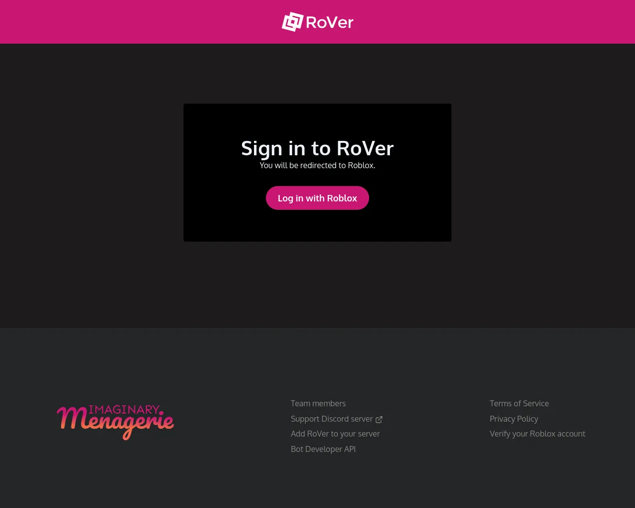 Screenshot of rover-base.xyz