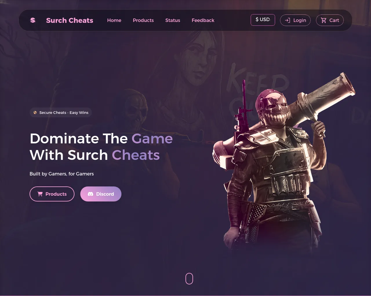 Screenshot of surchcheats.com