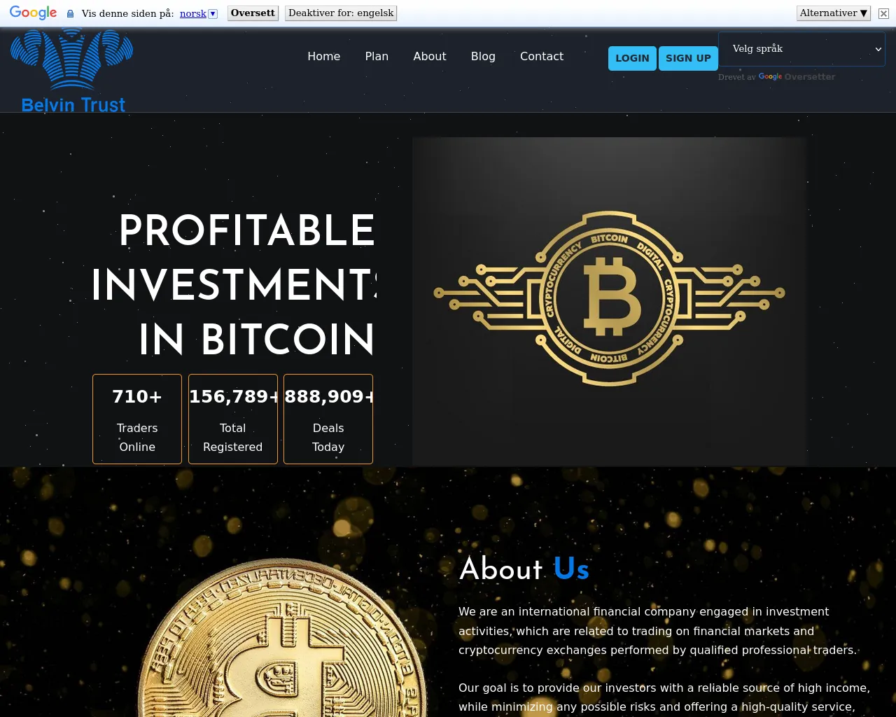 Screenshot of belvin-trust.com