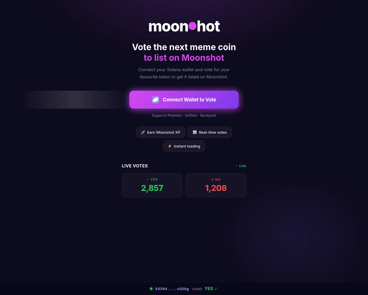 Screenshot of moonshotsl.com