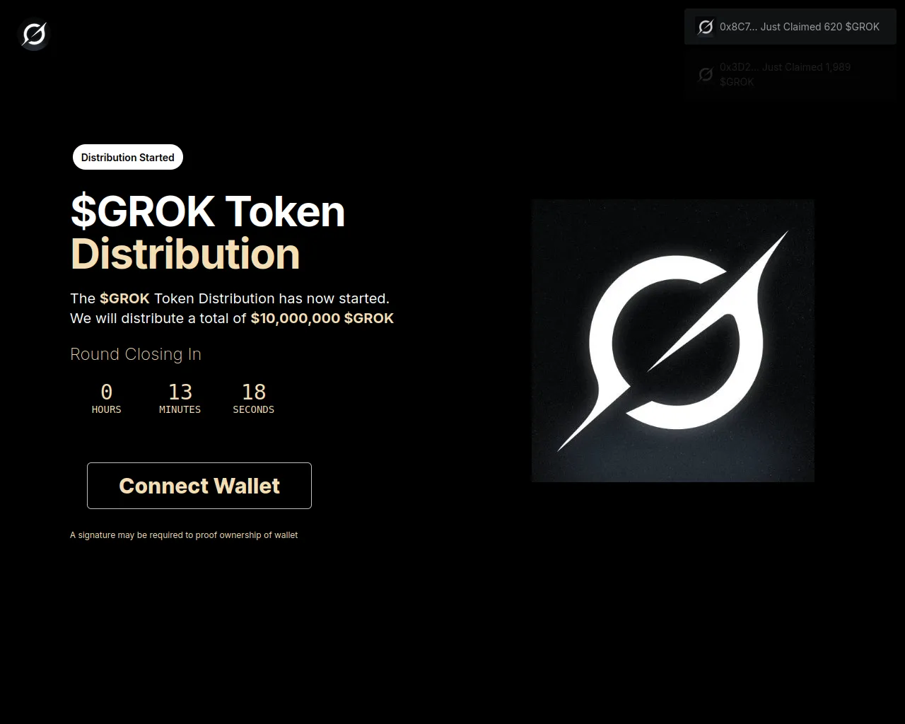 Screenshot of www-grok-allocations.xyz
