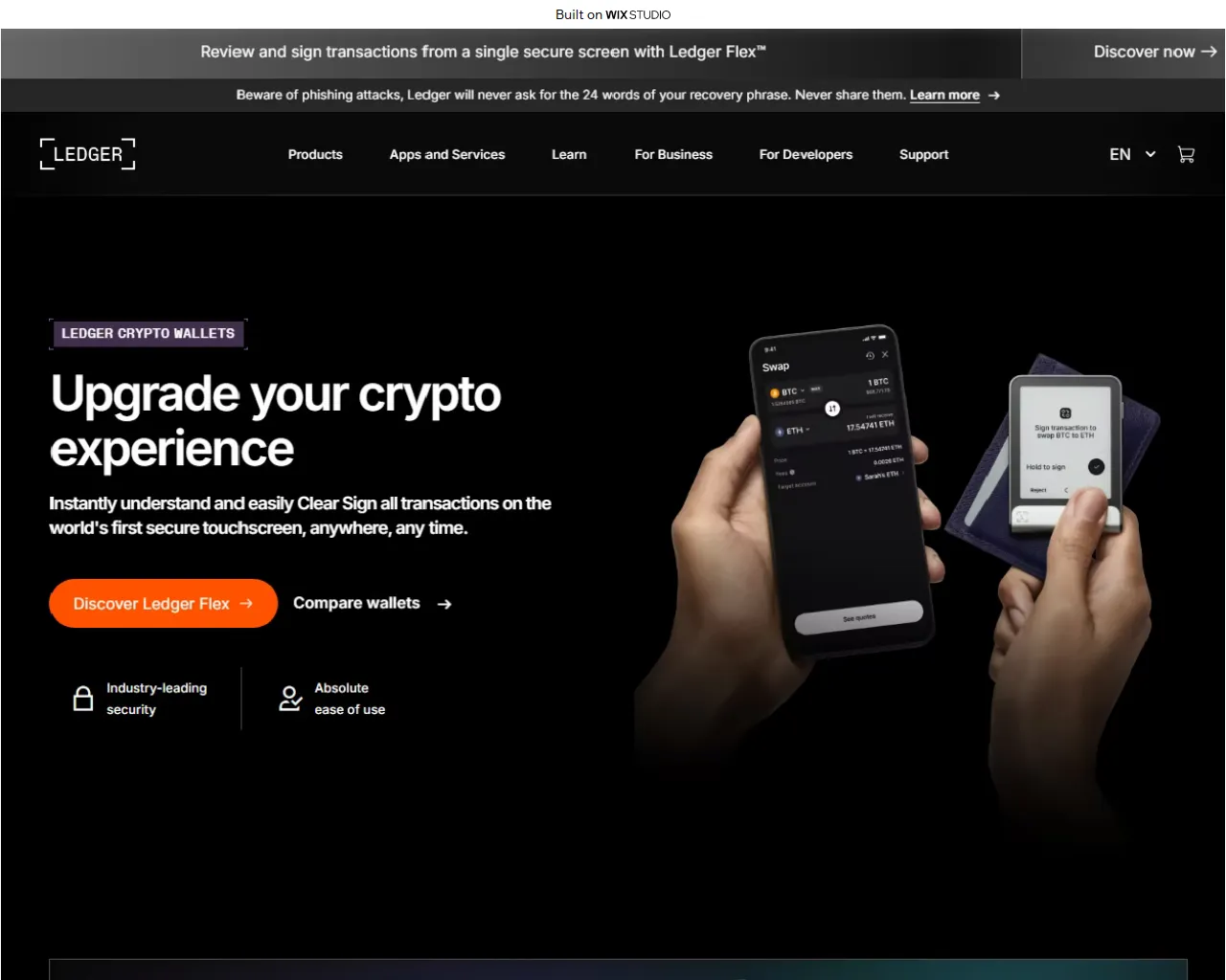 Screenshot of comstarten.wixstudio.com